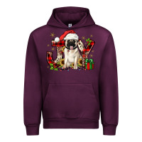 Mauve Wine christmas joy pug Urban Hoodie - JahusDesignShop