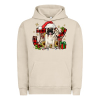 Pigment French Oak christmas joy pug Urban Hoodie - JahusDesignShop