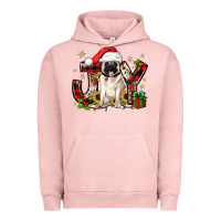 Pigment Salmon christmas joy pug Urban Hoodie - JahusDesignShop