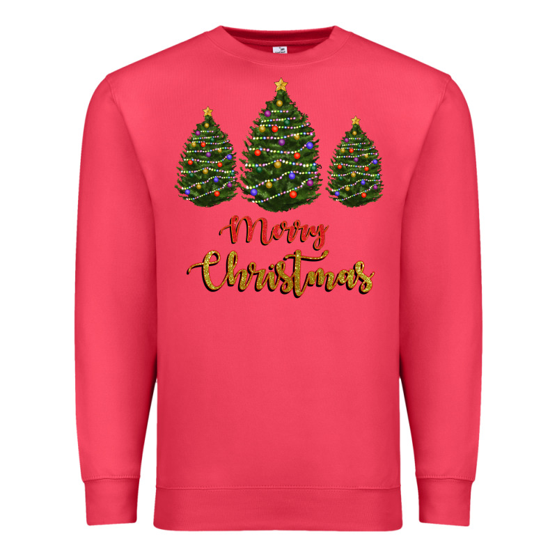 Merry Christmas Trees Premium Sweatshirt by RanaPortraitStore | Teevron