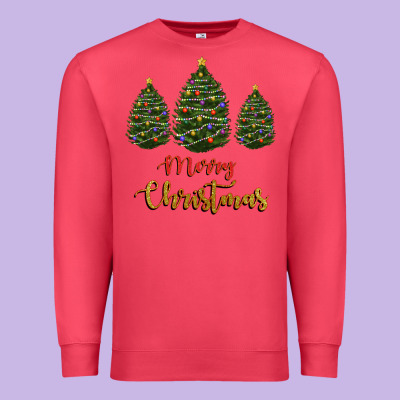 Premium Sweatshirt merry christmas trees