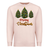 Pale Pink merry christmas trees Premium Sweatshirt - RanaPortraitStore