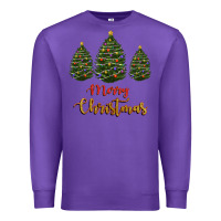 Purple merry christmas trees Premium Sweatshirt - RanaPortraitStore