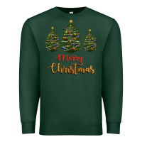 Sports Green merry christmas trees Premium Sweatshirt - RanaPortraitStore