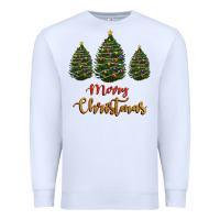 White merry christmas trees Premium Sweatshirt - RanaPortraitStore