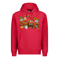 Cardinal fall gnomes truck Premium Hoodie - AdoDesignShop