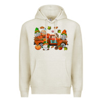 Oatmeal Heather fall gnomes truck Premium Hoodie - AdoDesignShop