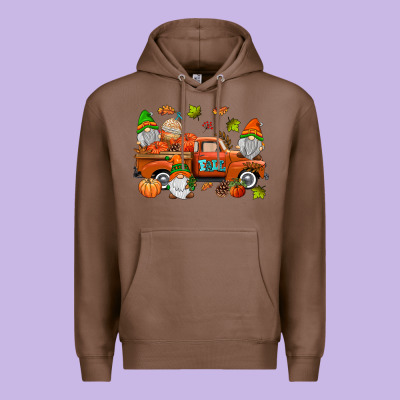 Fall Gnomes Truck Premium Hoodie Designed By Adodesignshop