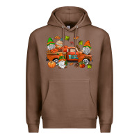 Chestnut fall gnomes truck Premium Hoodie - AdoDesignShop