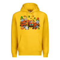 Lemon fall gnomes truck Premium Hoodie - AdoDesignShop