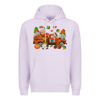 Lilac fall gnomes truck Premium Hoodie - AdoDesignShop