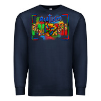 Navy autism mimi Premium Sweatshirt - Zillion Design Studio