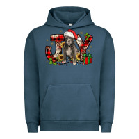 Pigment Midnight Navy Christmas joy pitbull Urban Hoodie - JahusDesignShop