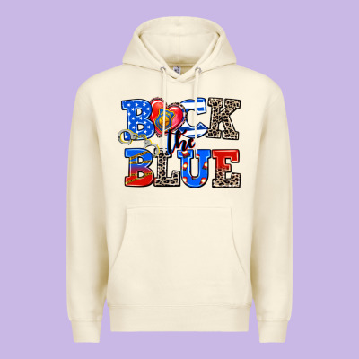 Back The Blue Premium Hoodie Designed By Adodesignshop