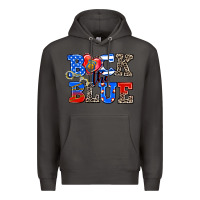 Smoke back the blue Premium Hoodie - AdoDesignShop