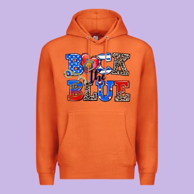 Back The Blue Premium Hoodie Designed By Adodesignshop