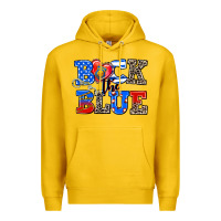 Lemon back the blue Premium Hoodie - AdoDesignShop