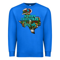 True Royal Merry Christmas Texas Map Premium Sweatshirt - RanaPortraitStore