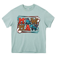 Arona Baseball mawmaw leopard frame Heavy Core Tee - LillyAllenDesigns