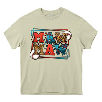Mossy Baseball mawmaw leopard frame Heavy Core Tee - LillyAllenDesigns