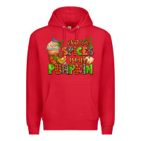 Red whatever spices your pumpkin Premium Hoodie - AdoDesignShop