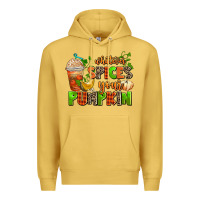 Antique Gold whatever spices your pumpkin Premium Hoodie - AdoDesignShop