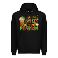 Black whatever spices your pumpkin Premium Hoodie - AdoDesignShop