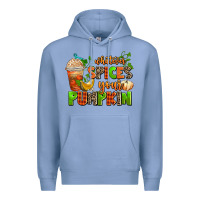 Colony Blue whatever spices your pumpkin Premium Hoodie - AdoDesignShop