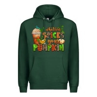 Sports Green whatever spices your pumpkin Premium Hoodie - AdoDesignShop