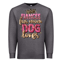 Charcoal Heather fiancée fur mom dog lover Premium Sweatshirt - Zillion Design Studio