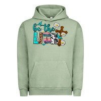 Pigment Oil Green be the light Urban Hoodie - AdoDesignShop