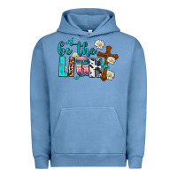 Pigment Pebble Blue be the light Urban Hoodie - AdoDesignShop