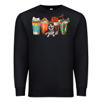 Black alaskan husky dog coffee cups Premium Sweatshirt - texasbilliewilder
