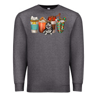 Charcoal Heather alaskan husky dog coffee cups Premium Sweatshirt - texasbilliewilder