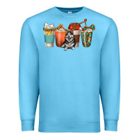 Ocean Blue alaskan husky dog coffee cups Premium Sweatshirt - texasbilliewilder