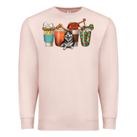 Pale Pink alaskan husky dog coffee cups Premium Sweatshirt - texasbilliewilder