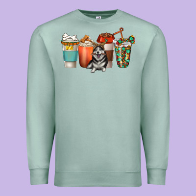 Premium Sweatshirt alaskan husky dog coffee cups