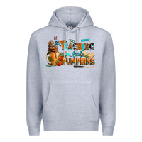 Heather Grey teaching little pumpkins Premium Hoodie - AdoDesignShop