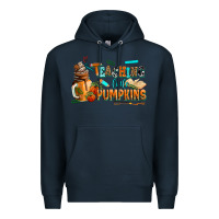 Navy teaching little pumpkins Premium Hoodie - AdoDesignShop