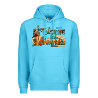 Ocean Blue teaching little pumpkins Premium Hoodie - AdoDesignShop