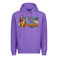 Purple teaching little pumpkins Premium Hoodie - AdoDesignShop
