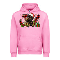 Fuchsia Pink christmas joy dachshund Urban Hoodie - JahusDesignShop