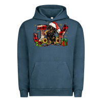 Pigment Midnight Navy christmas joy dachshund Urban Hoodie - JahusDesignShop