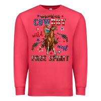 Cardinal american cowboy wild west free spirit Premium Sweatshirt - texasbilliewilder