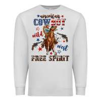 Dove Grey american cowboy wild west free spirit Premium Sweatshirt - texasbilliewilder