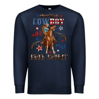 Navy american cowboy wild west free spirit Premium Sweatshirt - texasbilliewilder