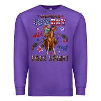 Purple american cowboy wild west free spirit Premium Sweatshirt - texasbilliewilder