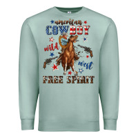 Seafoam american cowboy wild west free spirit Premium Sweatshirt - texasbilliewilder