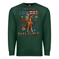 Sports Green american cowboy wild west free spirit Premium Sweatshirt - texasbilliewilder