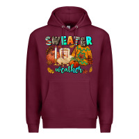 Burgundy pumpkın Spıce Premium Hoodie - AdoDesignShop
